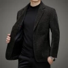 Wholesale of young business casual cross-patterned, form-fitting and thickened suit jackets for men's suits in autumn and winter from the manufacturer Application Scenario